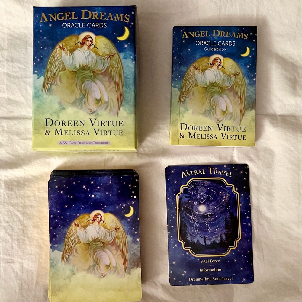 Angel Dreams 55 Oracle Card Deck & Guidebook  By Doreen & Melissa Virtue EUC